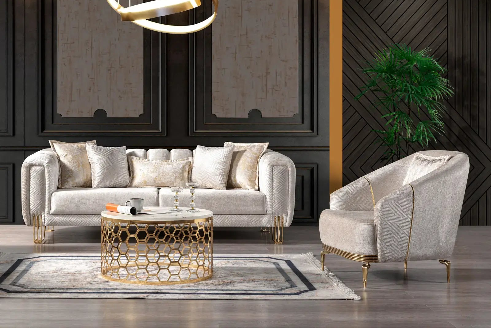 Almira – Elegantes Wohnzimmer Sofa modern