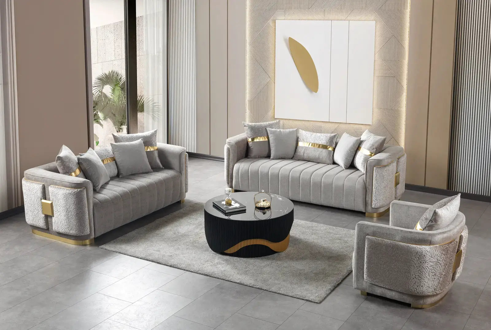 Avanos – Wohnzimmer Couch mit Polsterung