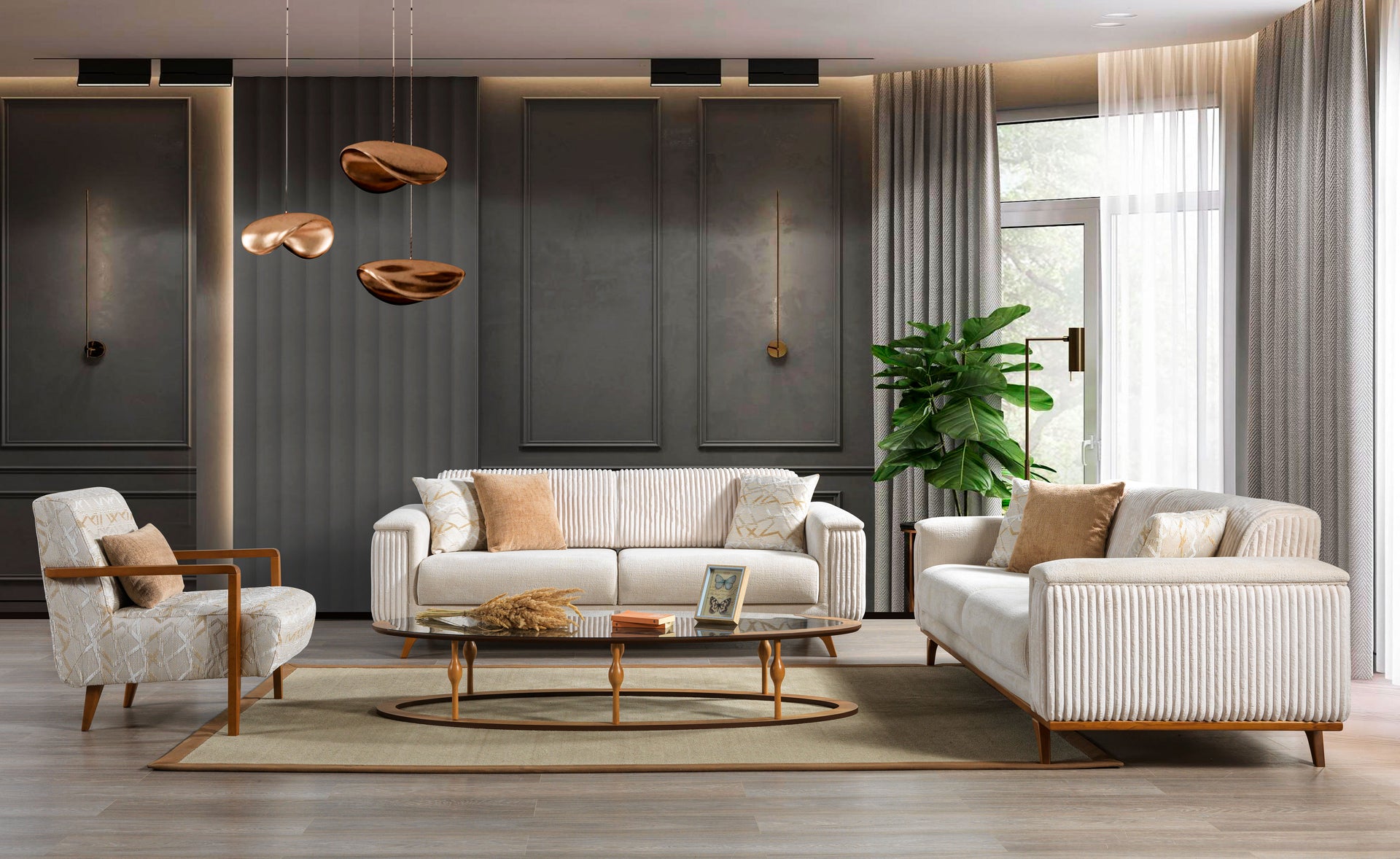 Luna – Wohnzimmer Sofa Set modern
