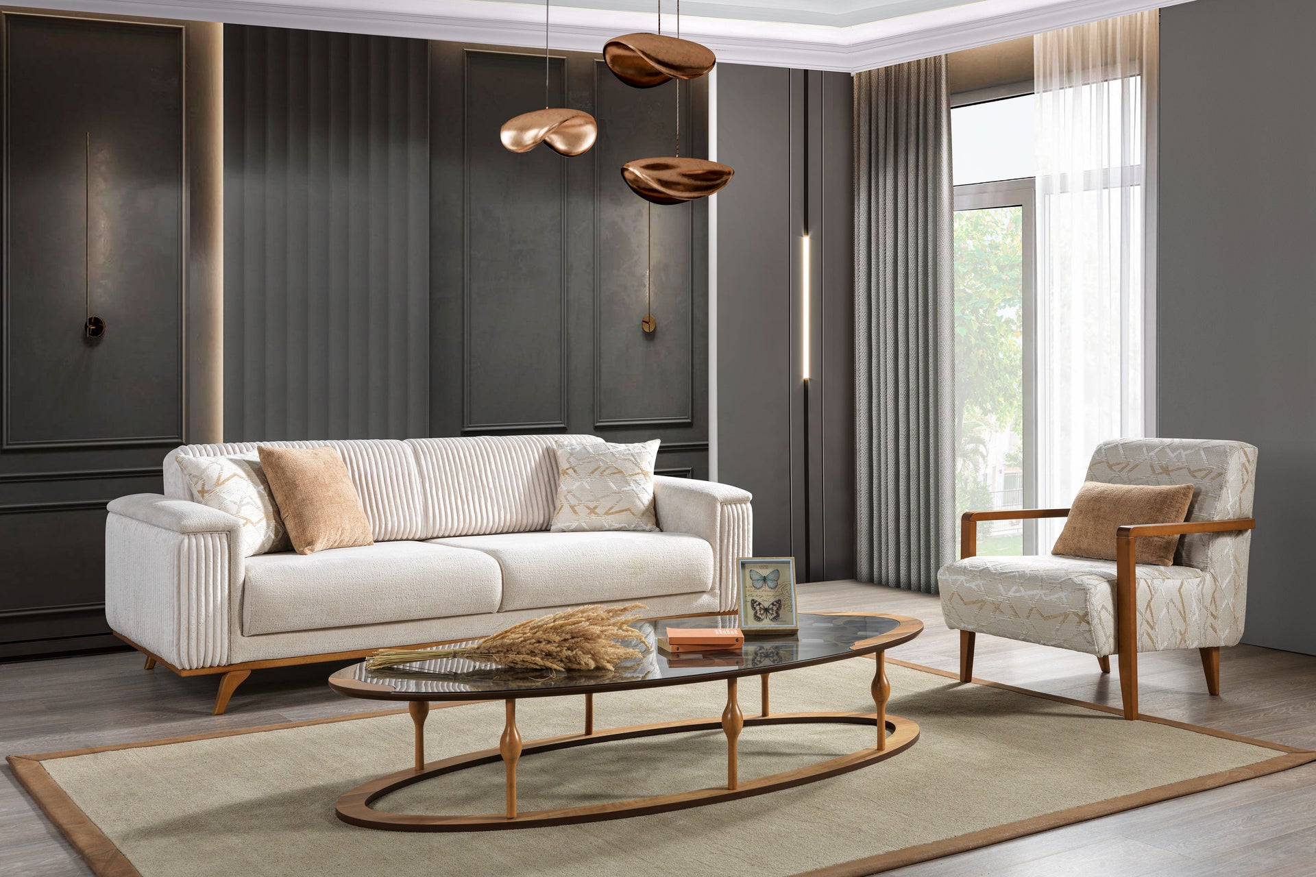 Luna – Wohnzimmer Sofa Set modern