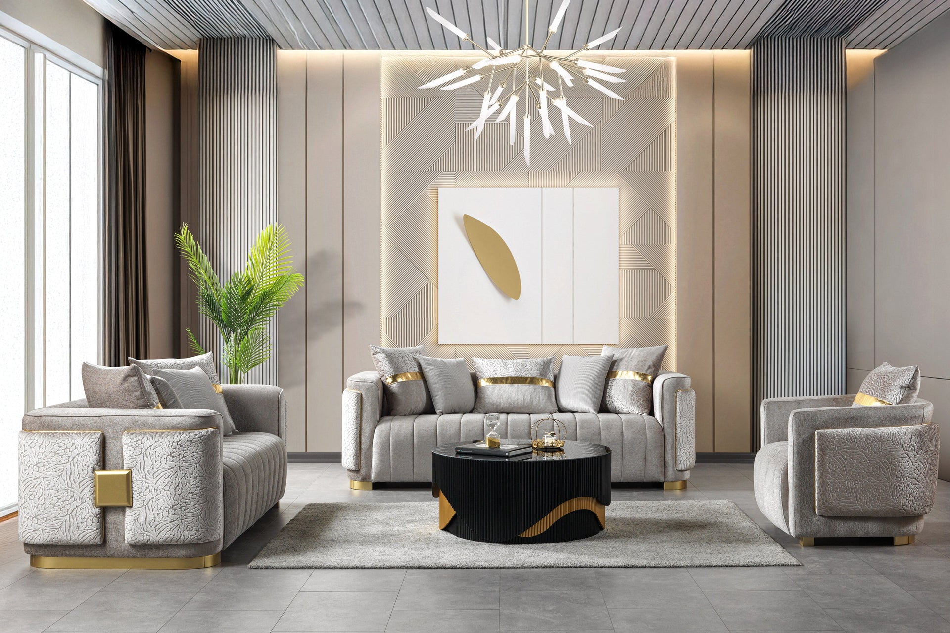 Avanos – Wohnzimmer Couch mit Polsterung