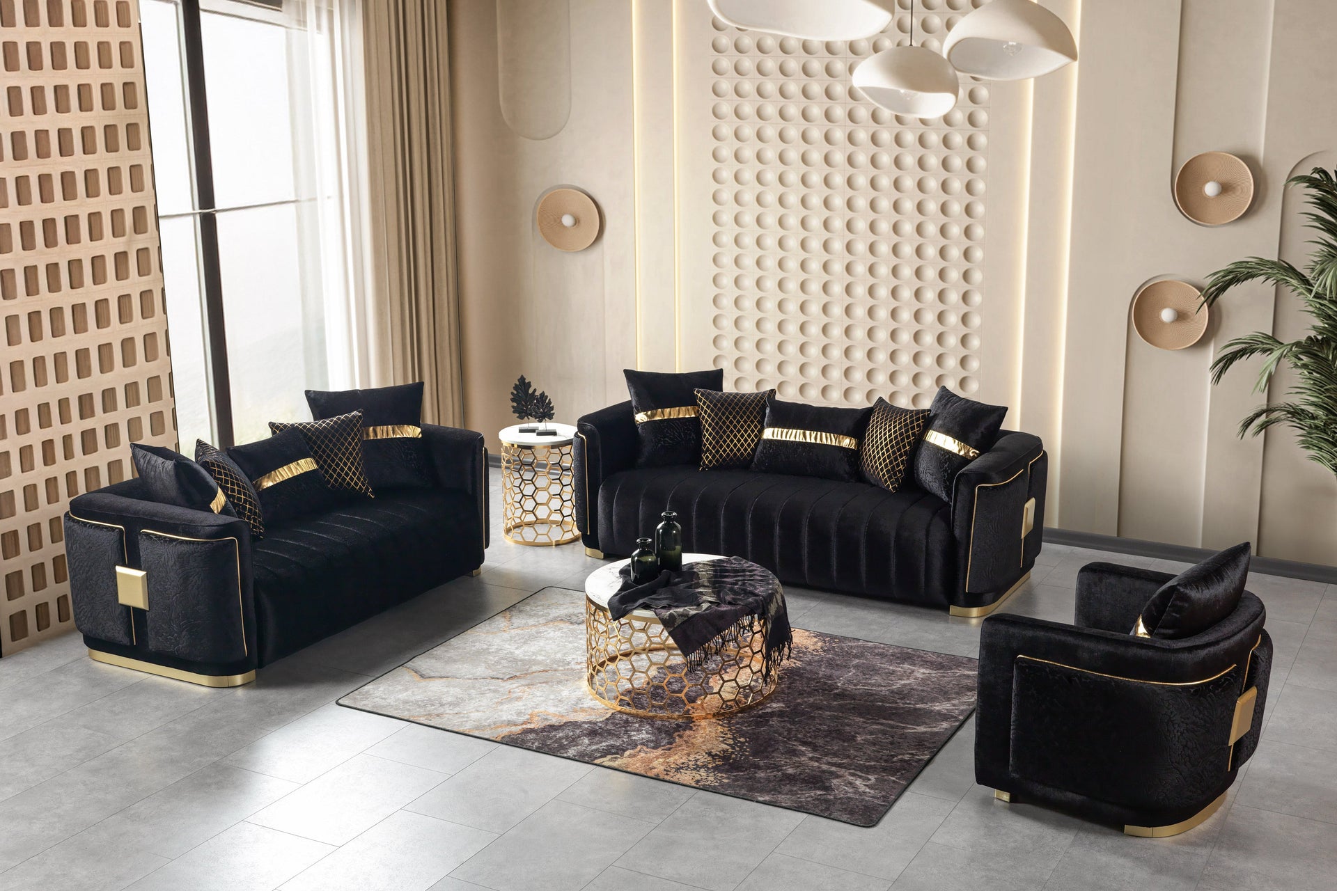 Avanos – Wohnzimmer Couch mit Polsterung