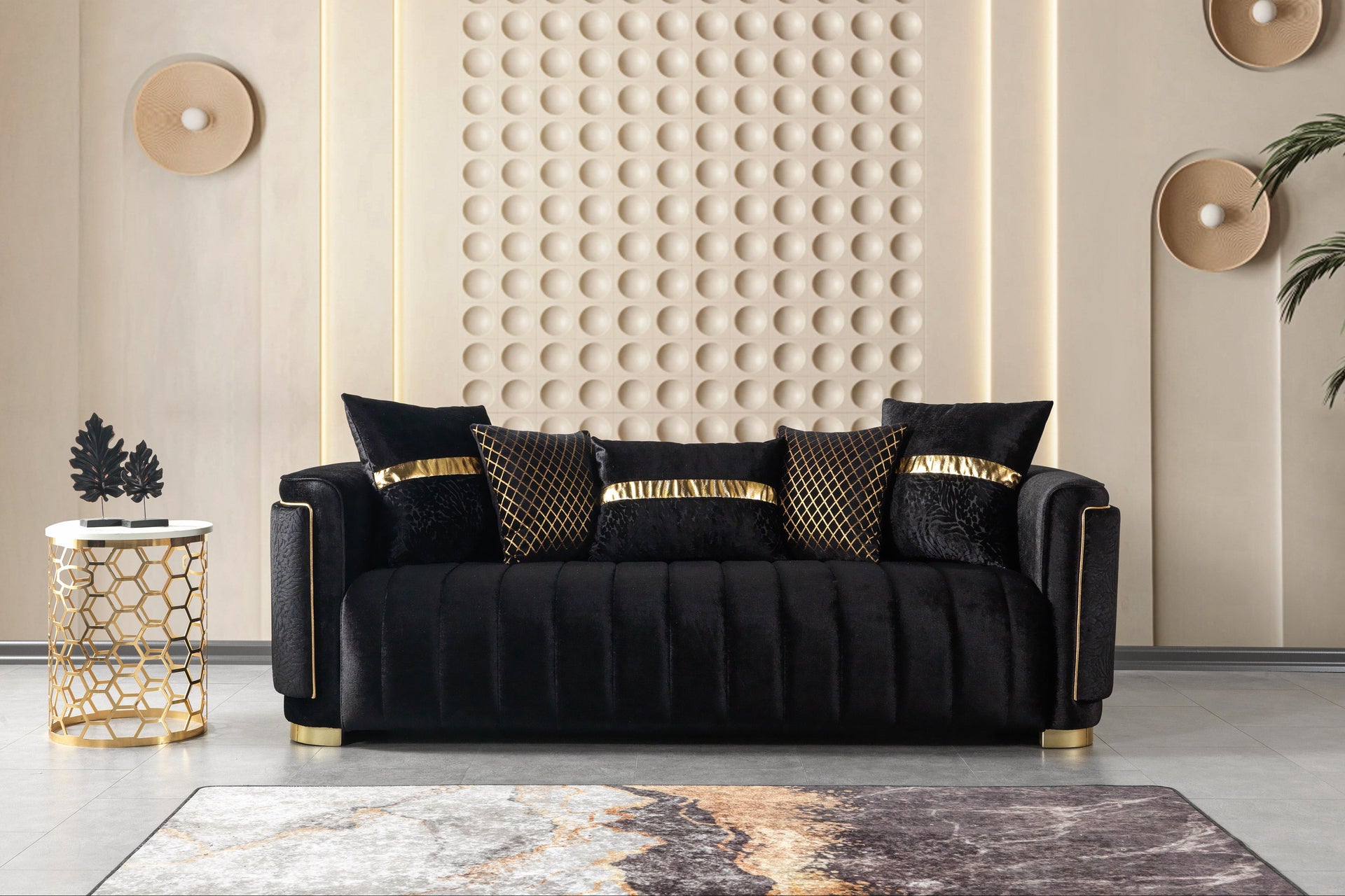 Avanos – Wohnzimmer Couch mit Polsterung