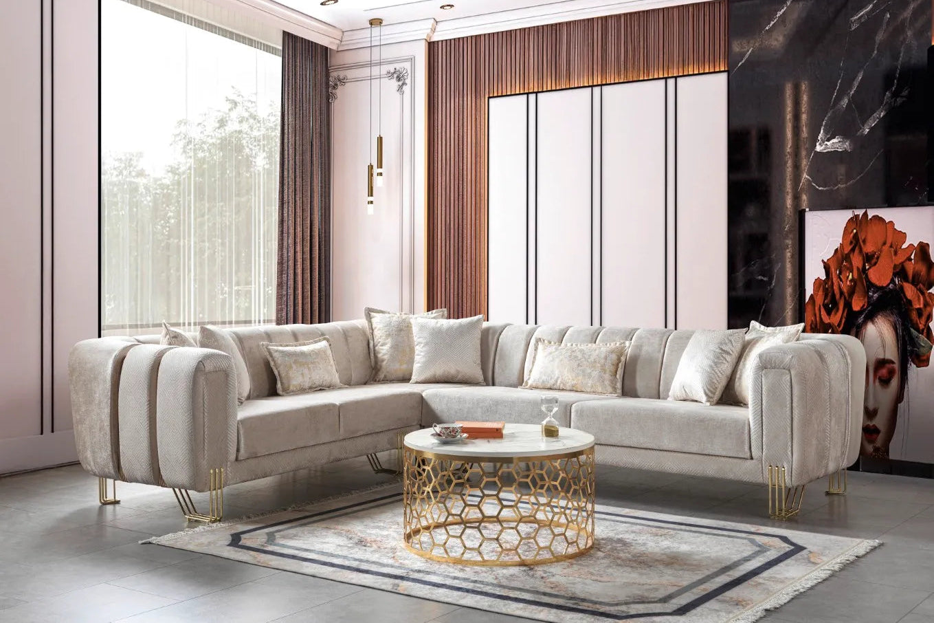 Almira Ecksofa – L-Form Wohnlandschaft